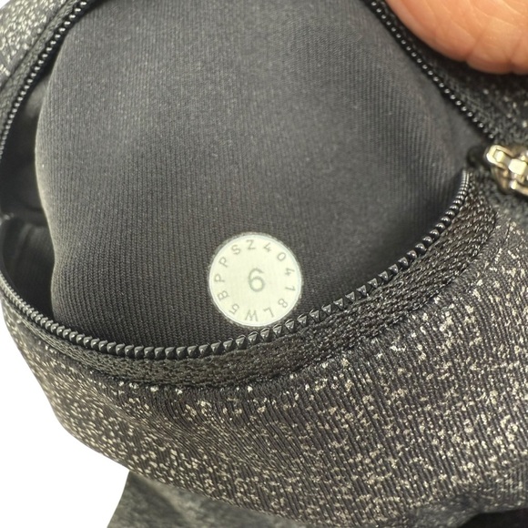 Lululemon Women’s Black Silver Gray Speckled Print Leggings Size 6 W5BPPSZ404 - Picture 9 of 16